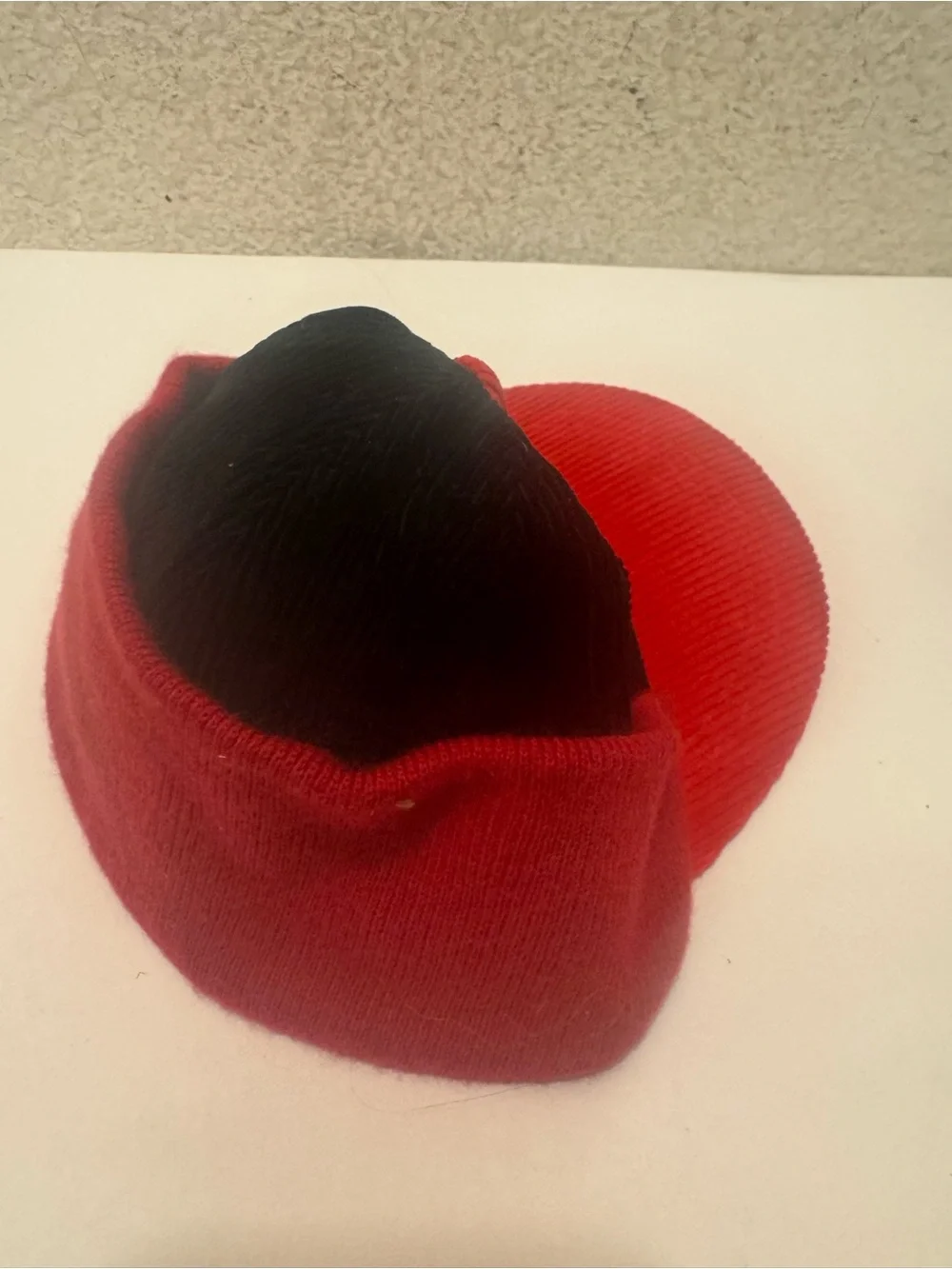 Disney Red and Black Kids Corduroy Cap with Character Patch